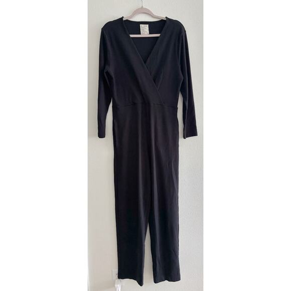For Days Black Long Sleeve Full Length Jumpsuit Medium - Picture 1 of 9